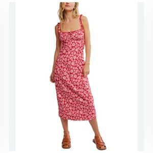 Free People Lucinda printed midi dress